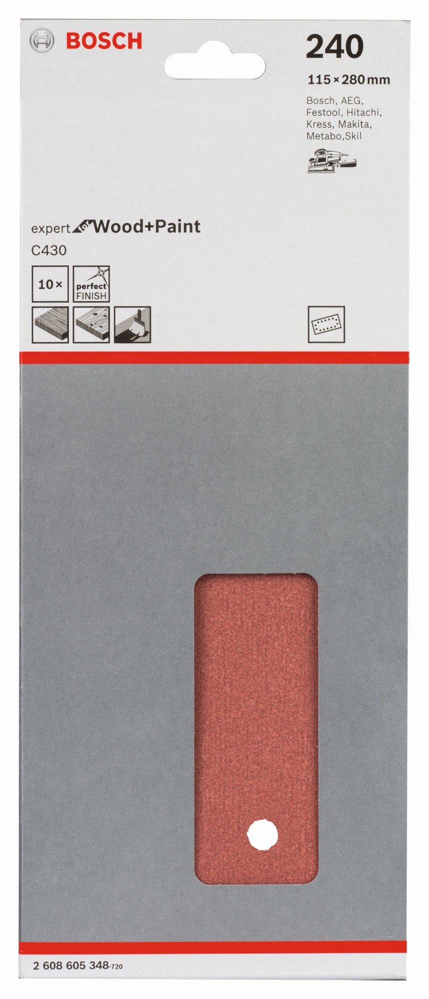 Hoja de lija C430, paquete de 10 uds.