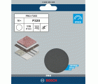 Hoja de lija PRO F355, 115 mm, G320, 10 unidades