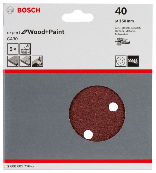 Hoja de lija C430, paquete de 5 uds.