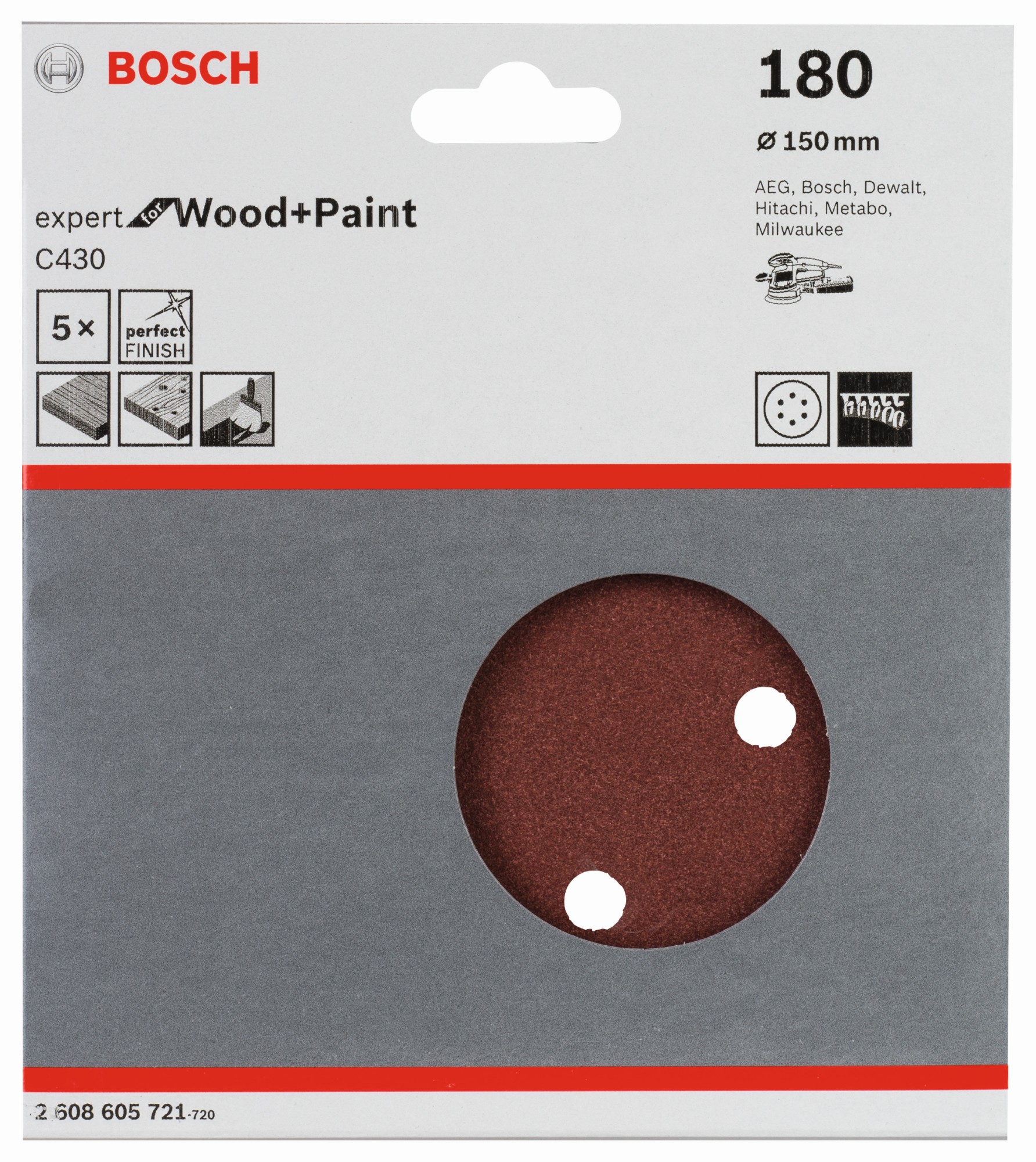 Hoja de lija C430, paquete de 5 uds.