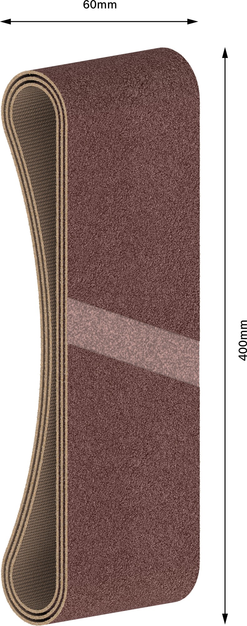 Banda de lija PRO X440, 60 x 400 mm, G60, 3 unidades