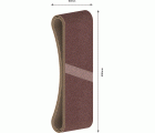 Banda de lija PRO X440, 60 x 400 mm, G80, 3 unidades