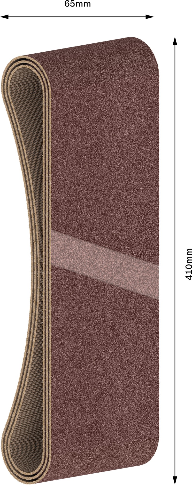 Banda de lija PRO X440, 65 x 410 mm, G80, 3 unidades