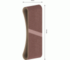Banda de lija PRO X440, 75 x 457 mm, G80, 3 unidades