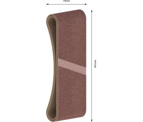Banda de lija PRO X440, 75 x 457 mm, G80, 3 unidades