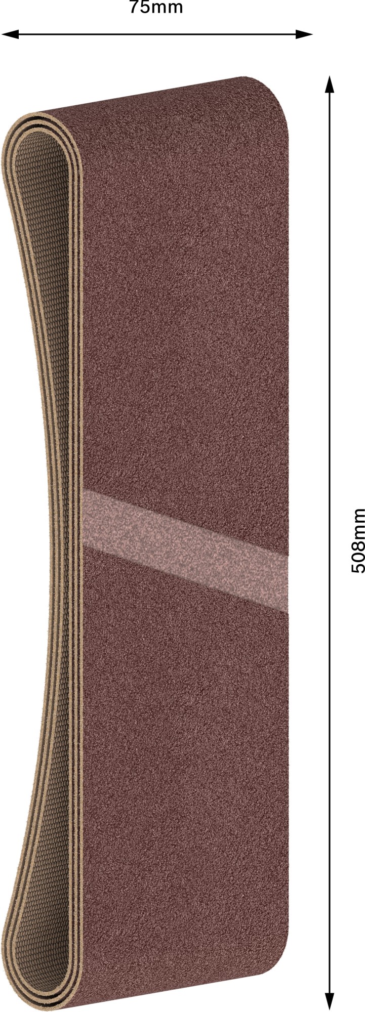 Banda de lija PRO X440, 75 x 508 mm, G60, G80, G100, 3 unidades