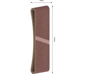 Banda de lija PRO X440, 75 x 533 mm, G40, 3 unidades