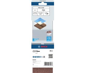 Banda de lija PRO X440, 75 x 533 mm, G80, 3 unidades