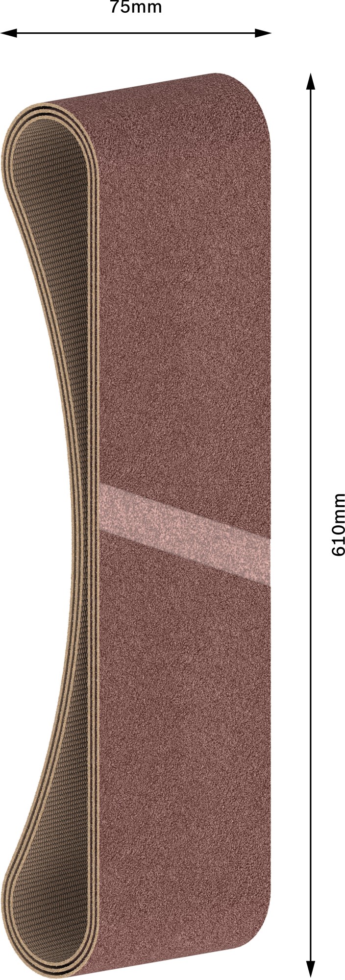 Banda de lija PRO X440, 75 x 610 mm, G150, 3 unidades