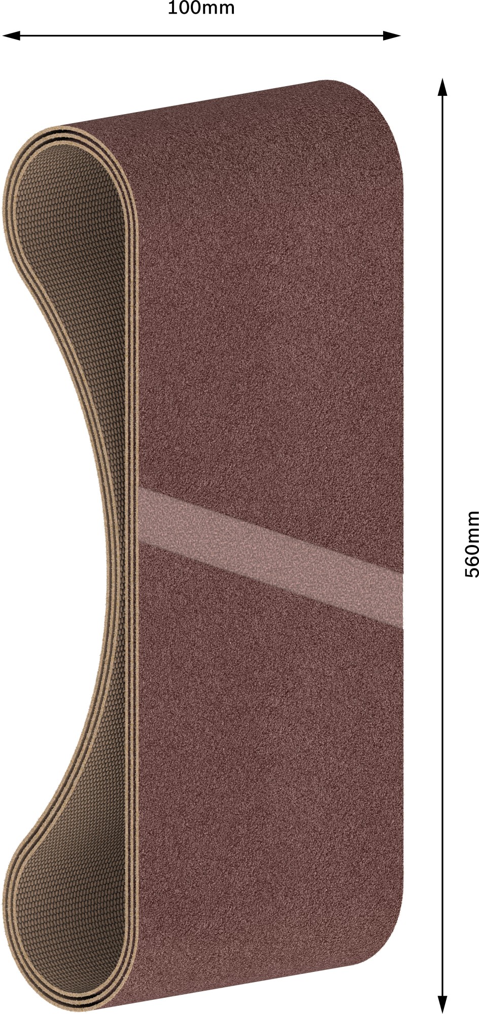 Banda de lija PRO X440, 100 x 560 mm, G40, 3 unidades