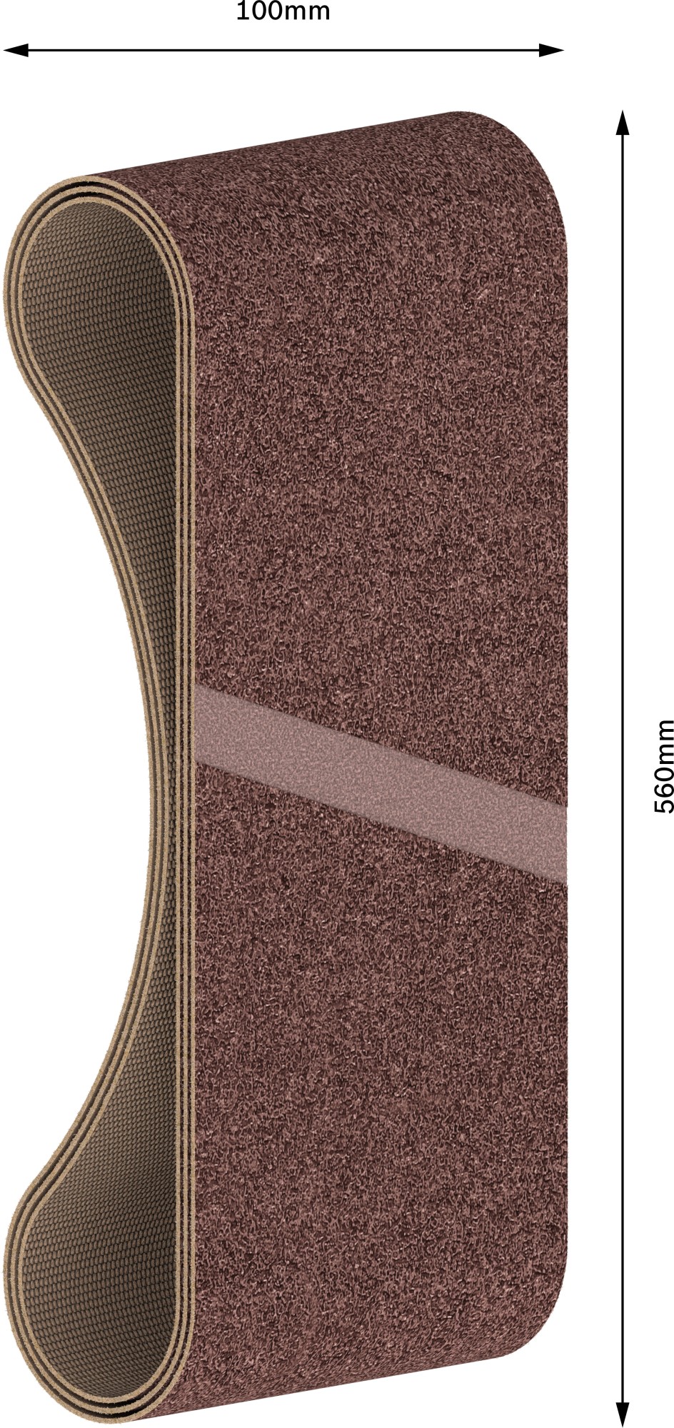 Banda de lija PRO X440, 100 x 560 mm, G60, G80, G100, 3 unidades