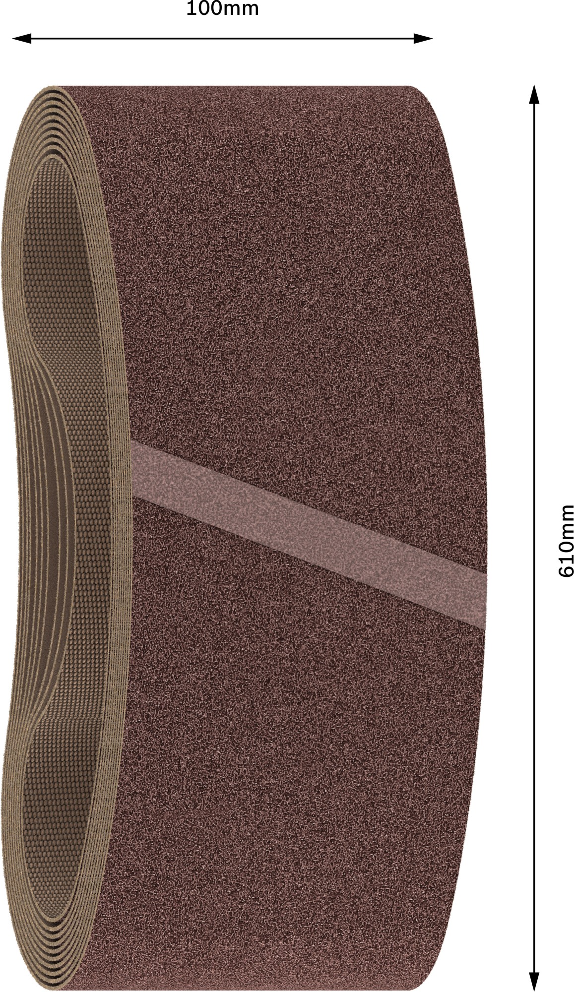 Banda de lija PRO X440, 100 x 610 mm, G100, 10 unidades