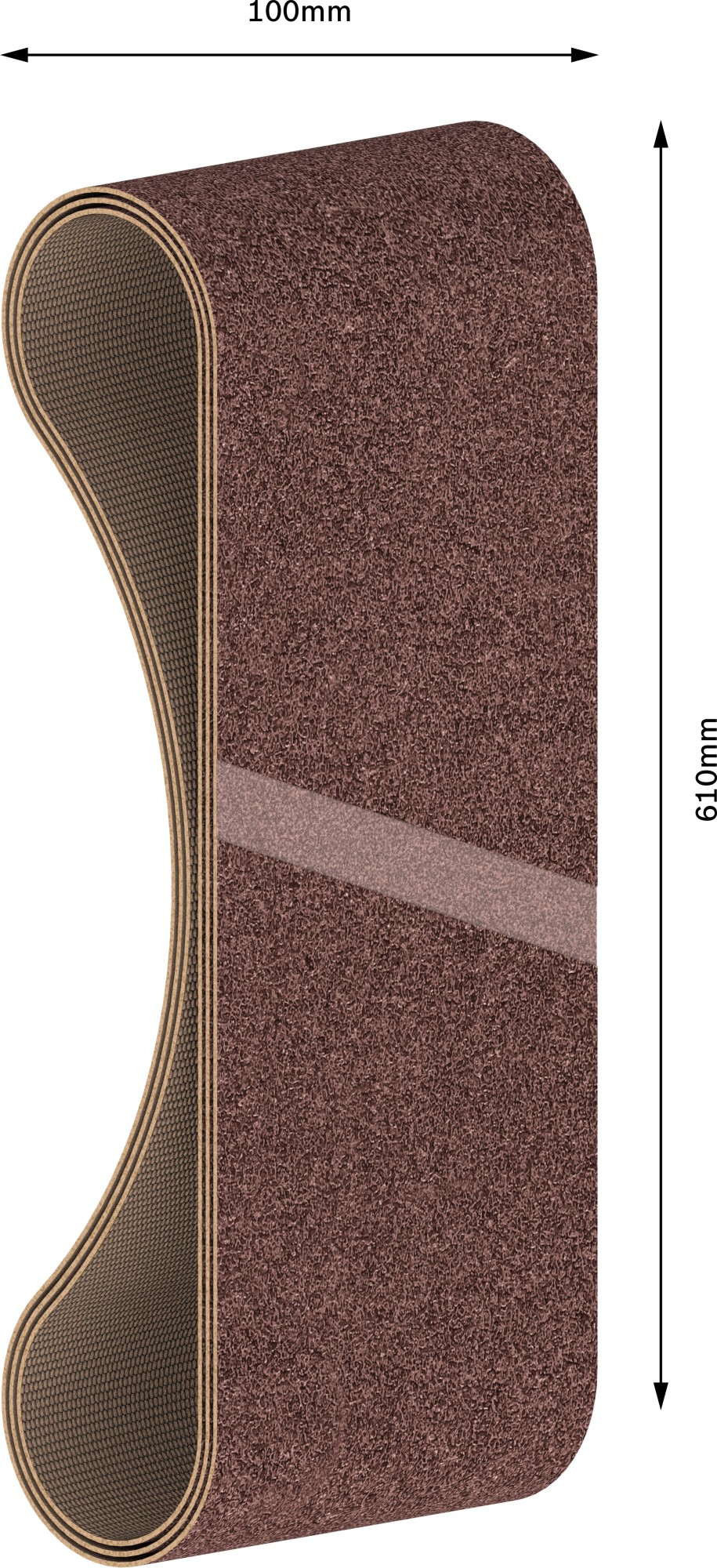 Banda de lija PRO X440, 100 x 610 mm, G60, G80, G100, 3 unidades