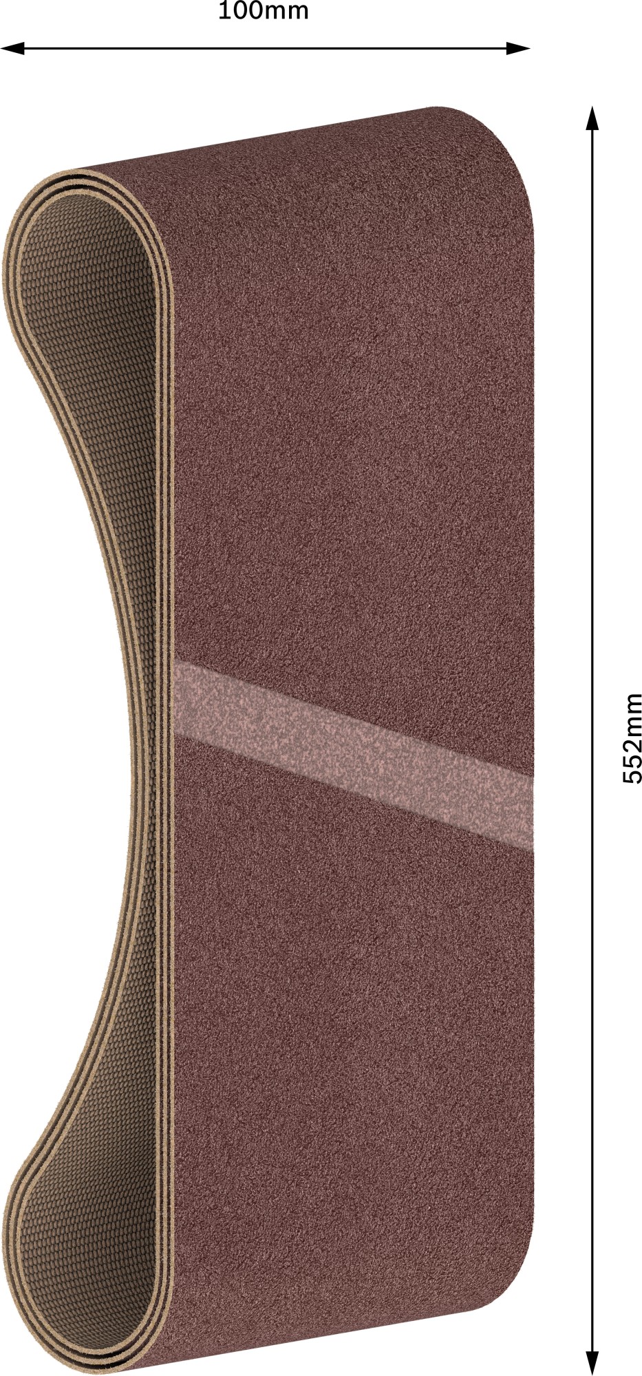 Banda de lija PRO X440, 100 x 552 mm, G120, 3 unidades