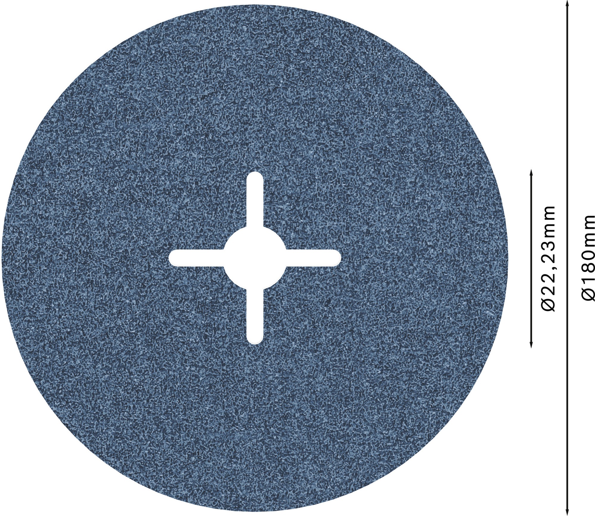 Disco de fibra PRO R574, 180 mm, G60