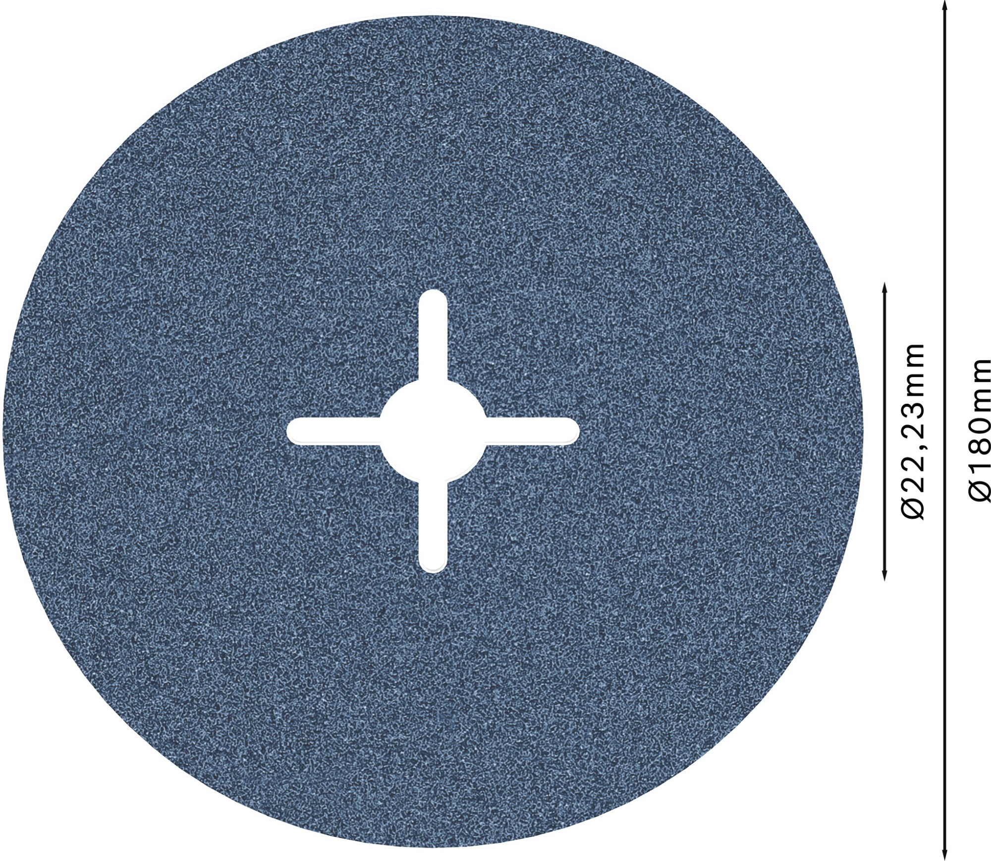 Disco de fibra PRO R574, 180 mm, G80