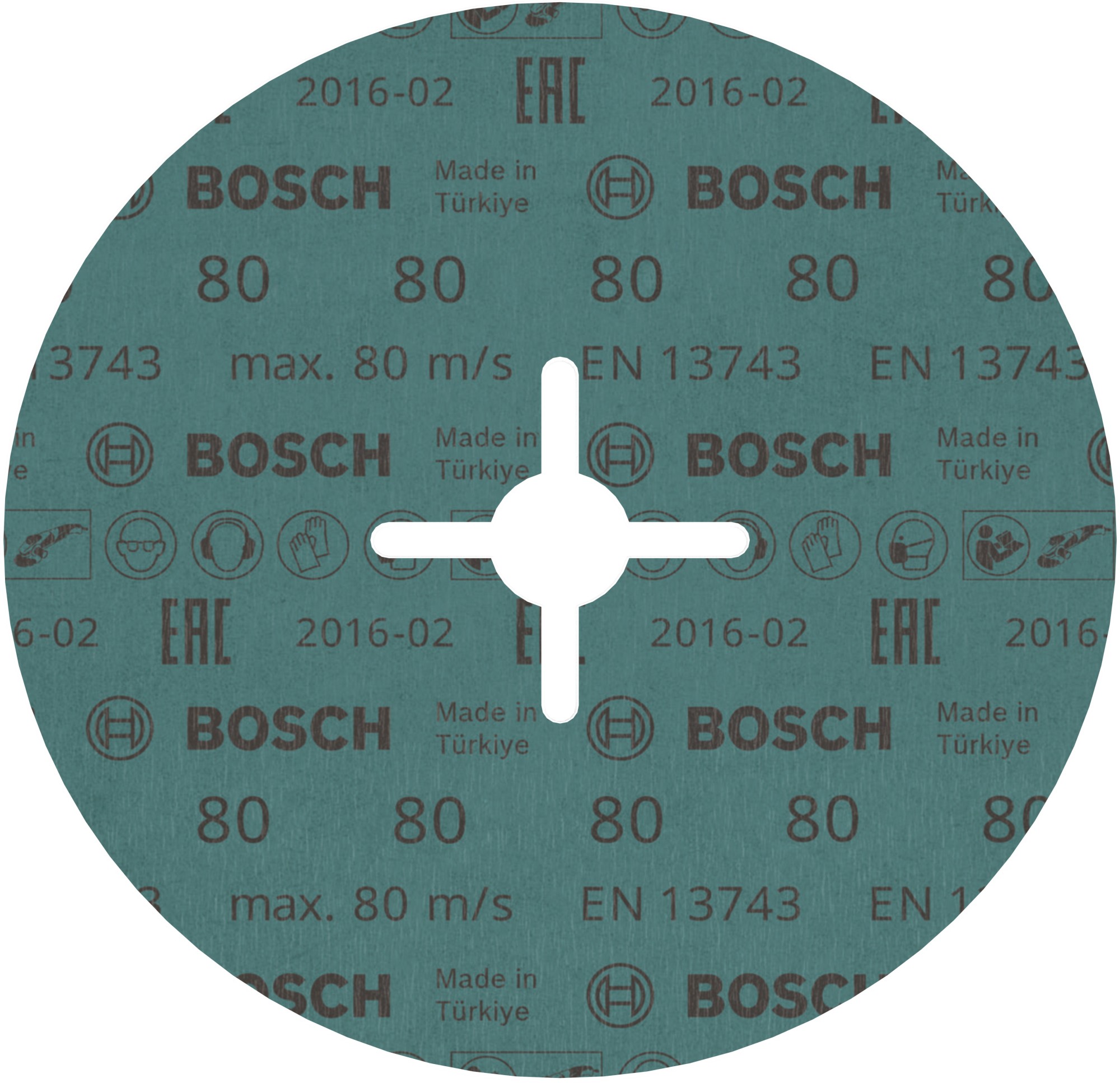 Disco de fibra PRO R574, 180 mm, G80