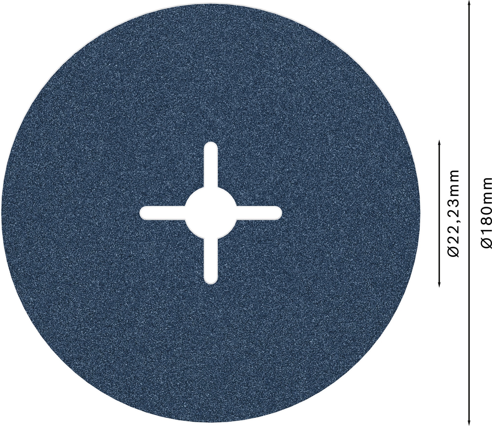 Disco de fibra PRO R574, 180 mm, G100