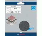 Hoja de lija PRO F355, 125 mm, G60, 10 unidades