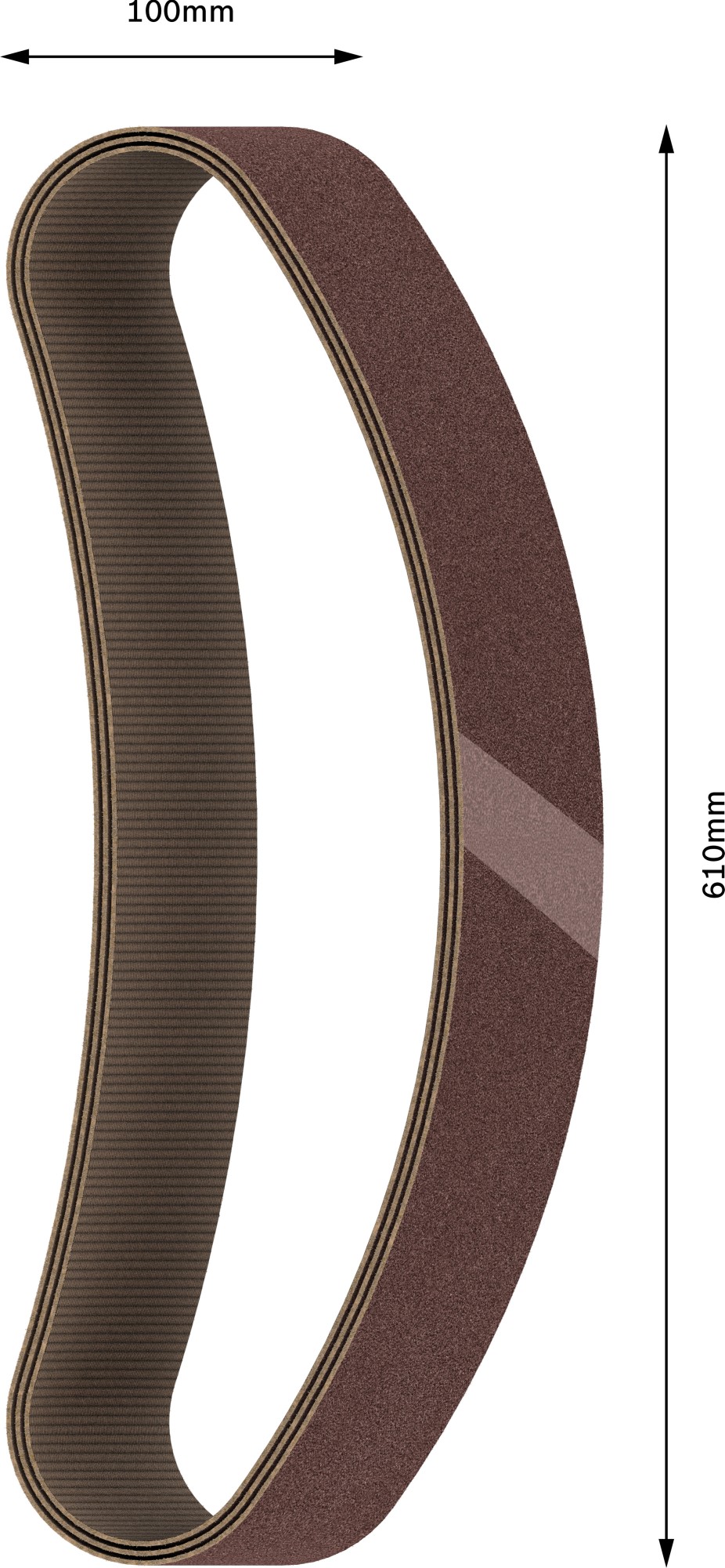 Banda de lija PRO X440, 100 x 610 mm, G120, 10 unidades