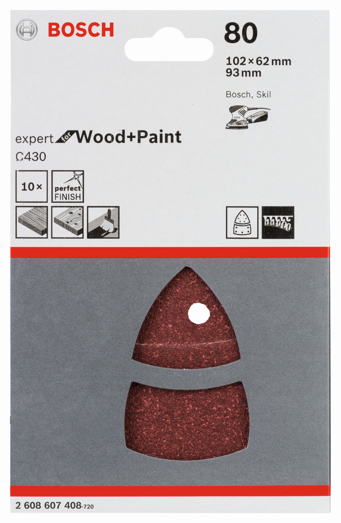 Estuche de 10 hojas de lija C430