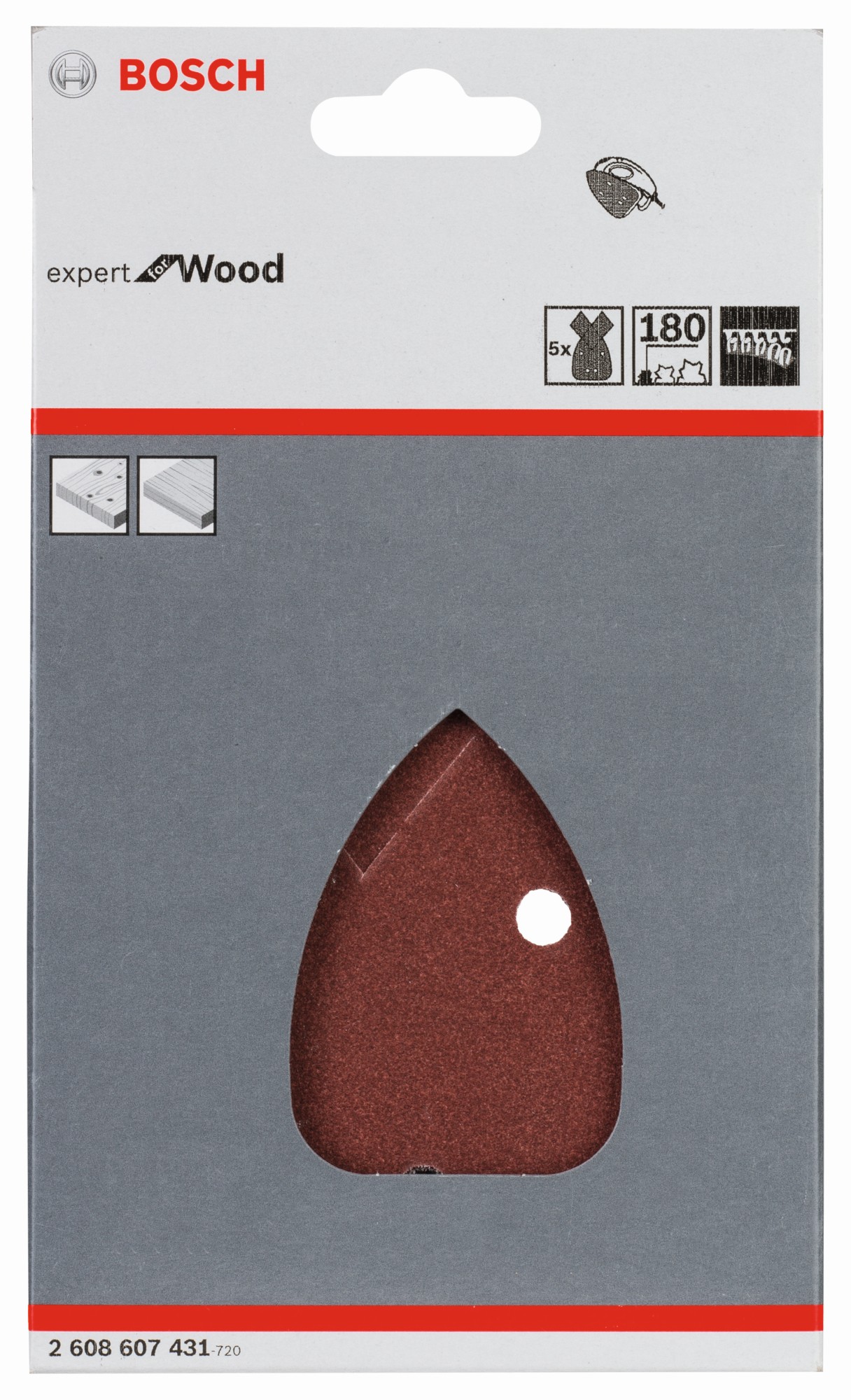 Estuche de 5 hojas de lija C430