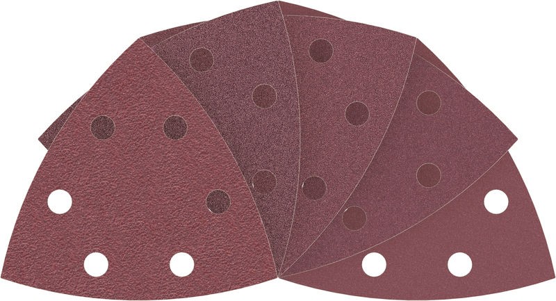 PRO F460 Sanding Sheet, 93 x 93 mm, G60, G80, G120, G180, G240, 10 pcs. 93x93 mm; 60; 80; 120; 180; 240