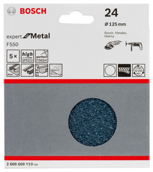 Hoja de lija F550, paquete de 5 uds.