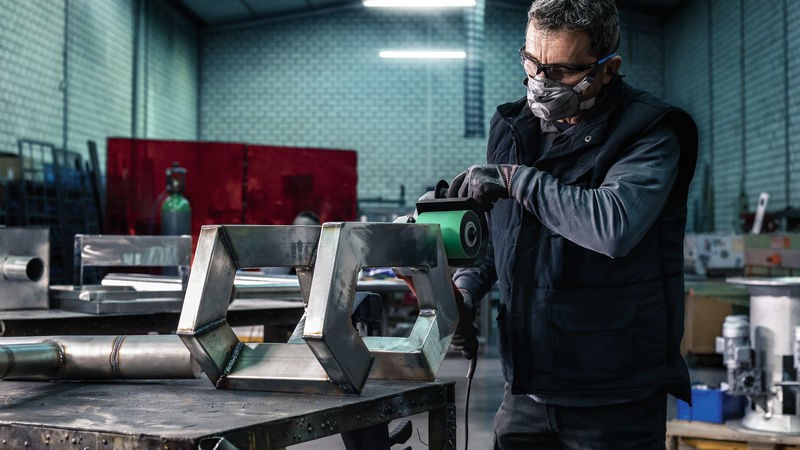 Banda de lija PRO Y580, 40 x 760 mm, G120, 10 unidades