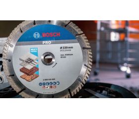 Disco de corte con diamante PRO Multi Material, 230 x 22,23 mm
