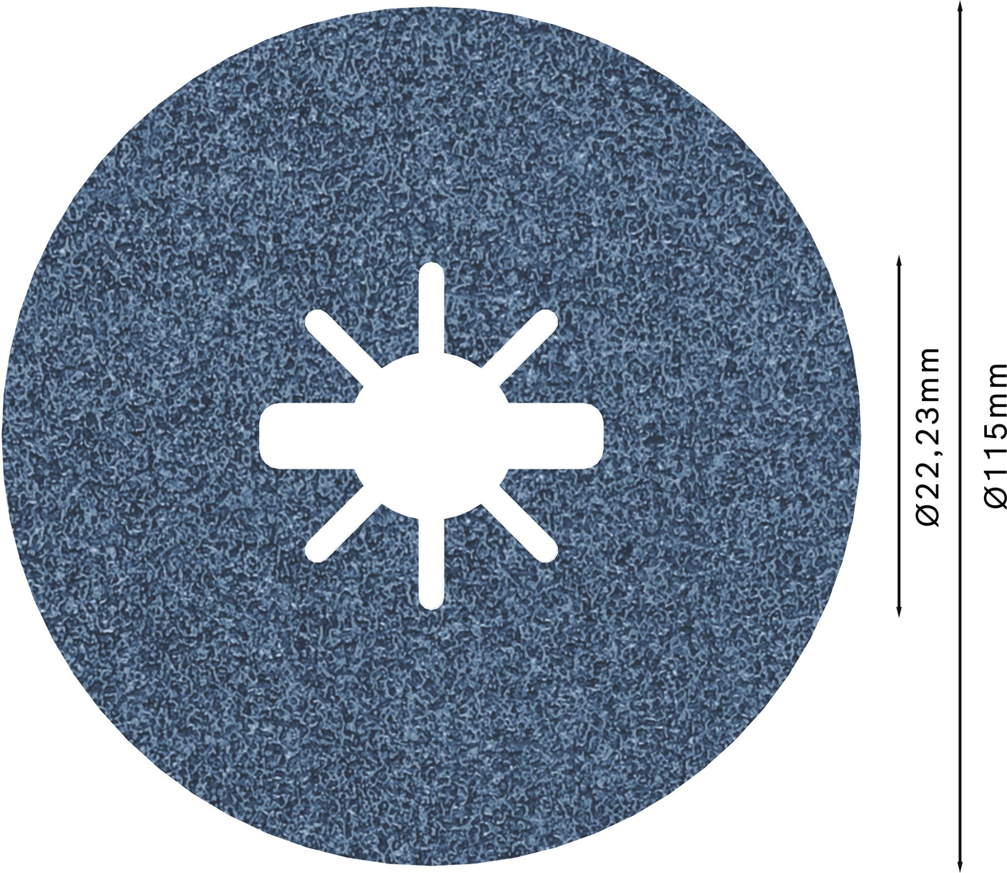 Disco de fibra PRO R574 X-Lock, 115 mm, G60