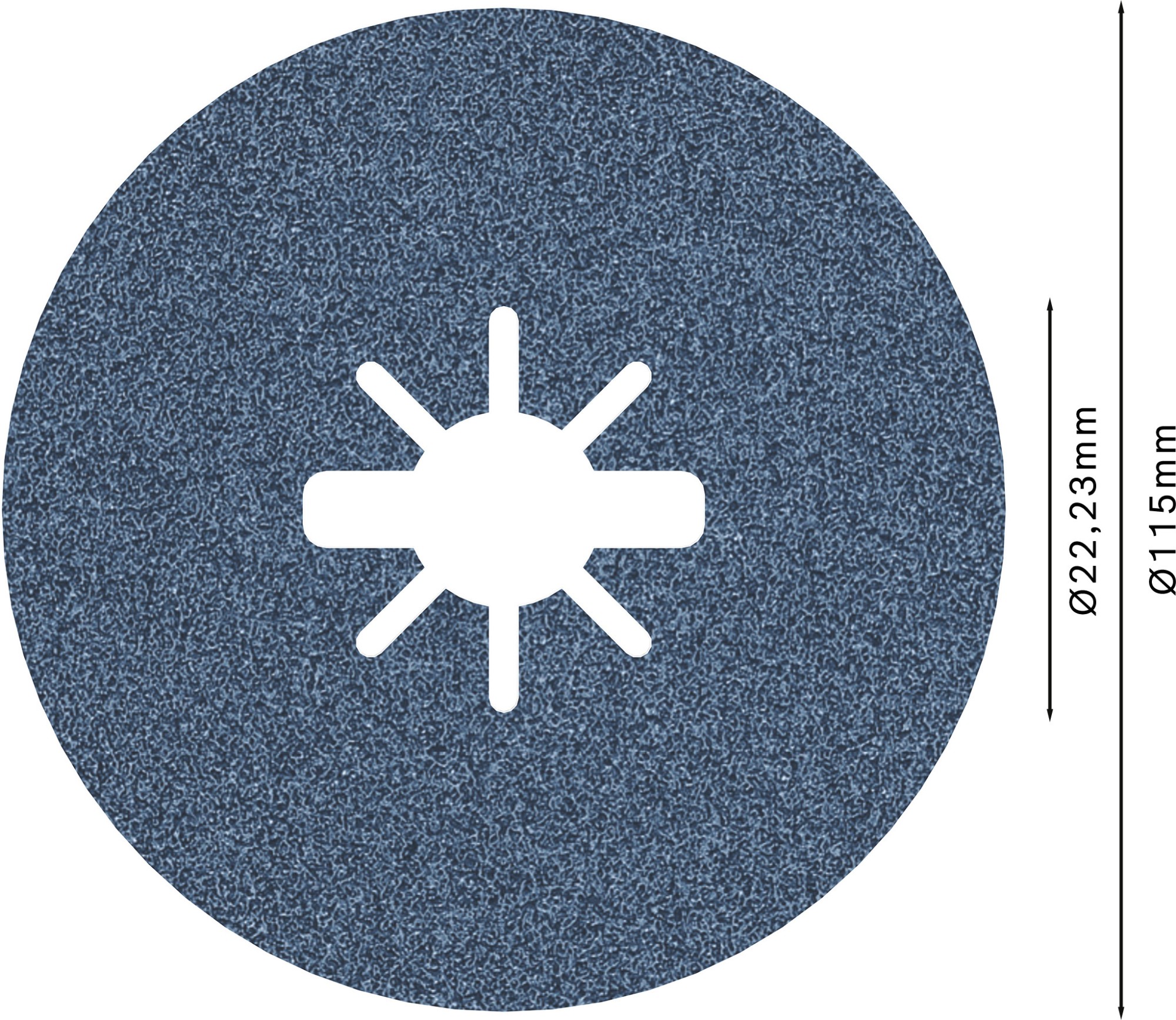 Disco de fibra PRO R574 X-Lock, 115 mm, G80