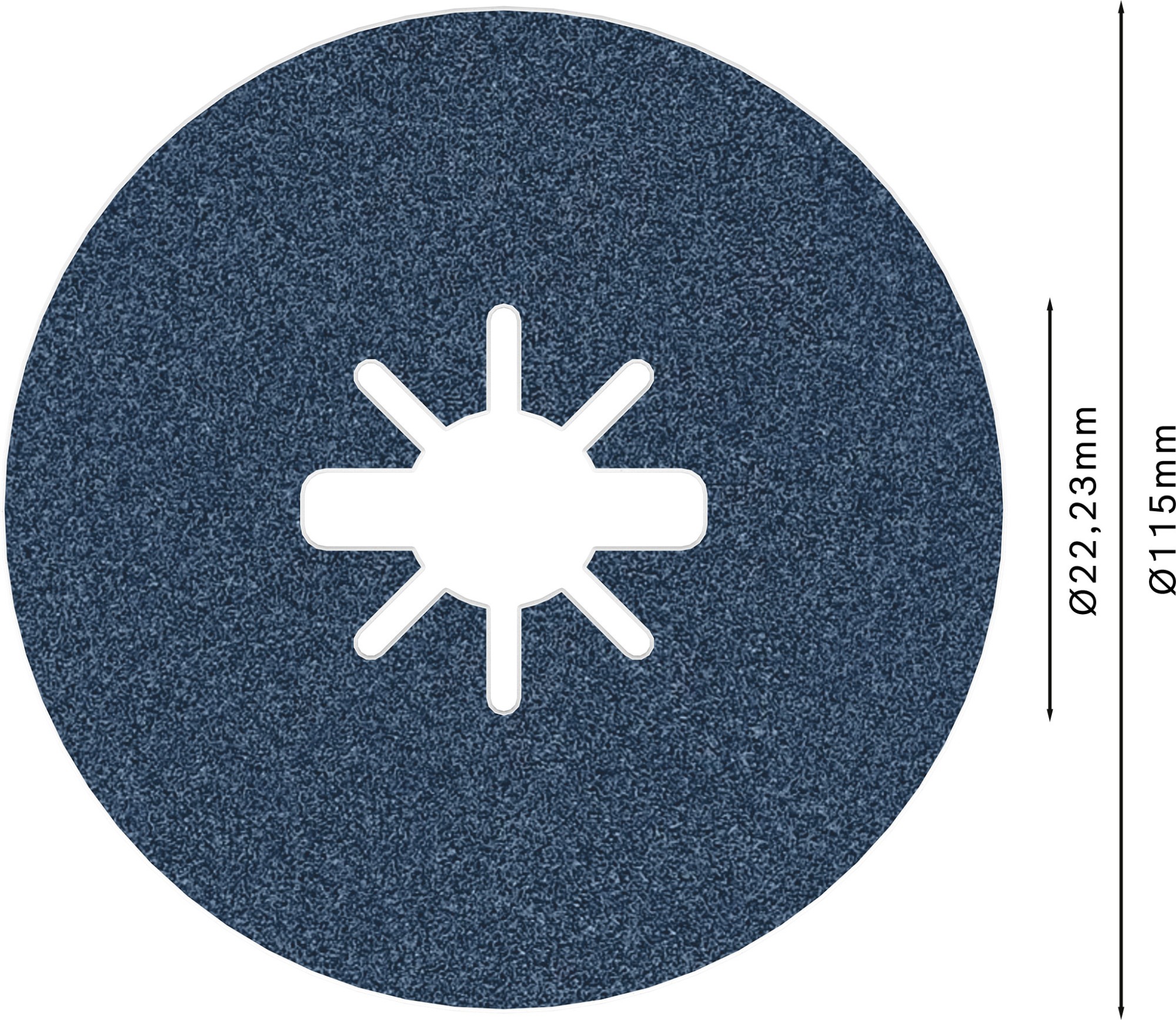 Disco de fibra PRO R574 X-Lock, 115 mm, G120