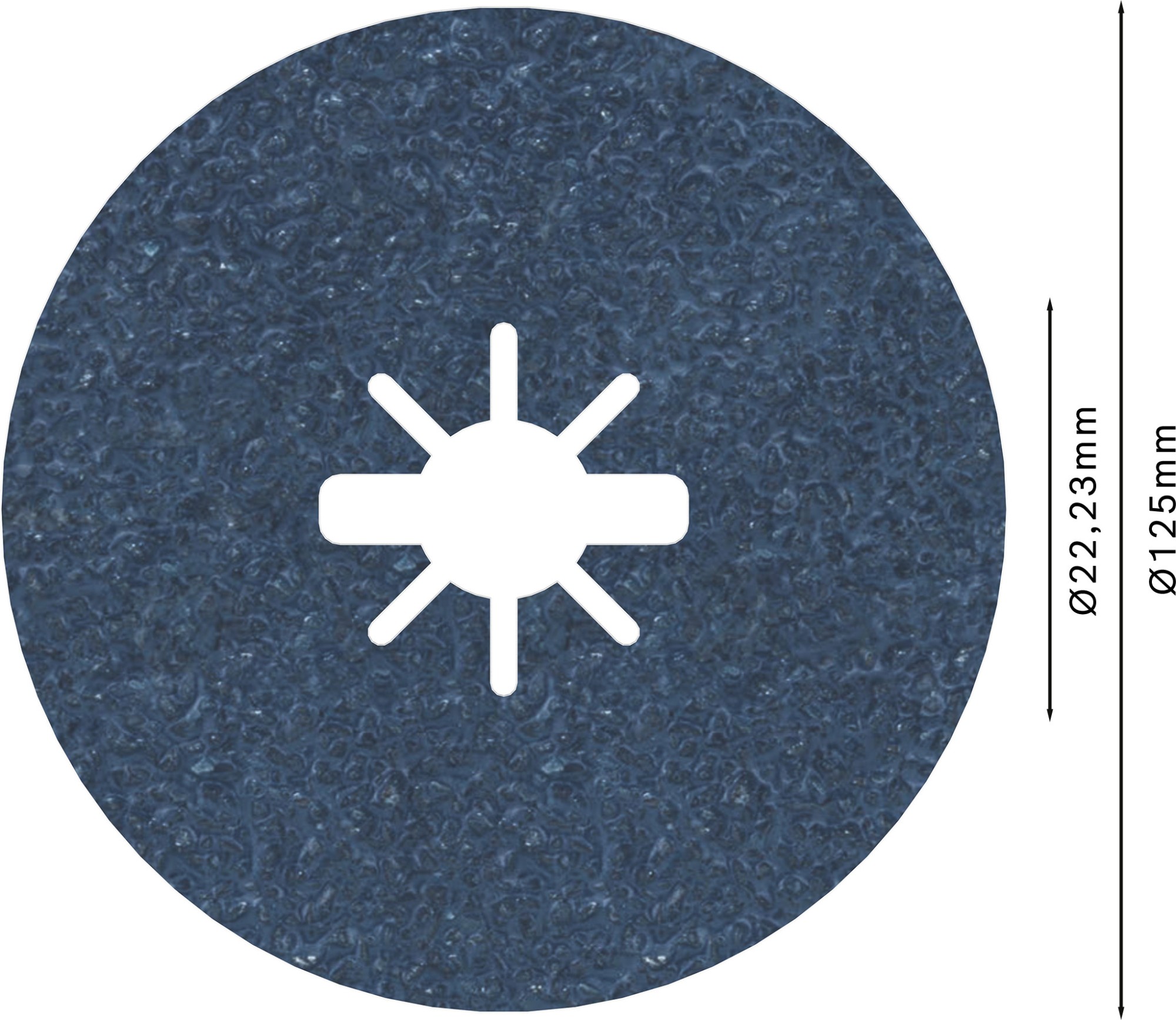 Disco de fibra PRO R574 X-Lock, 125 mm, G36