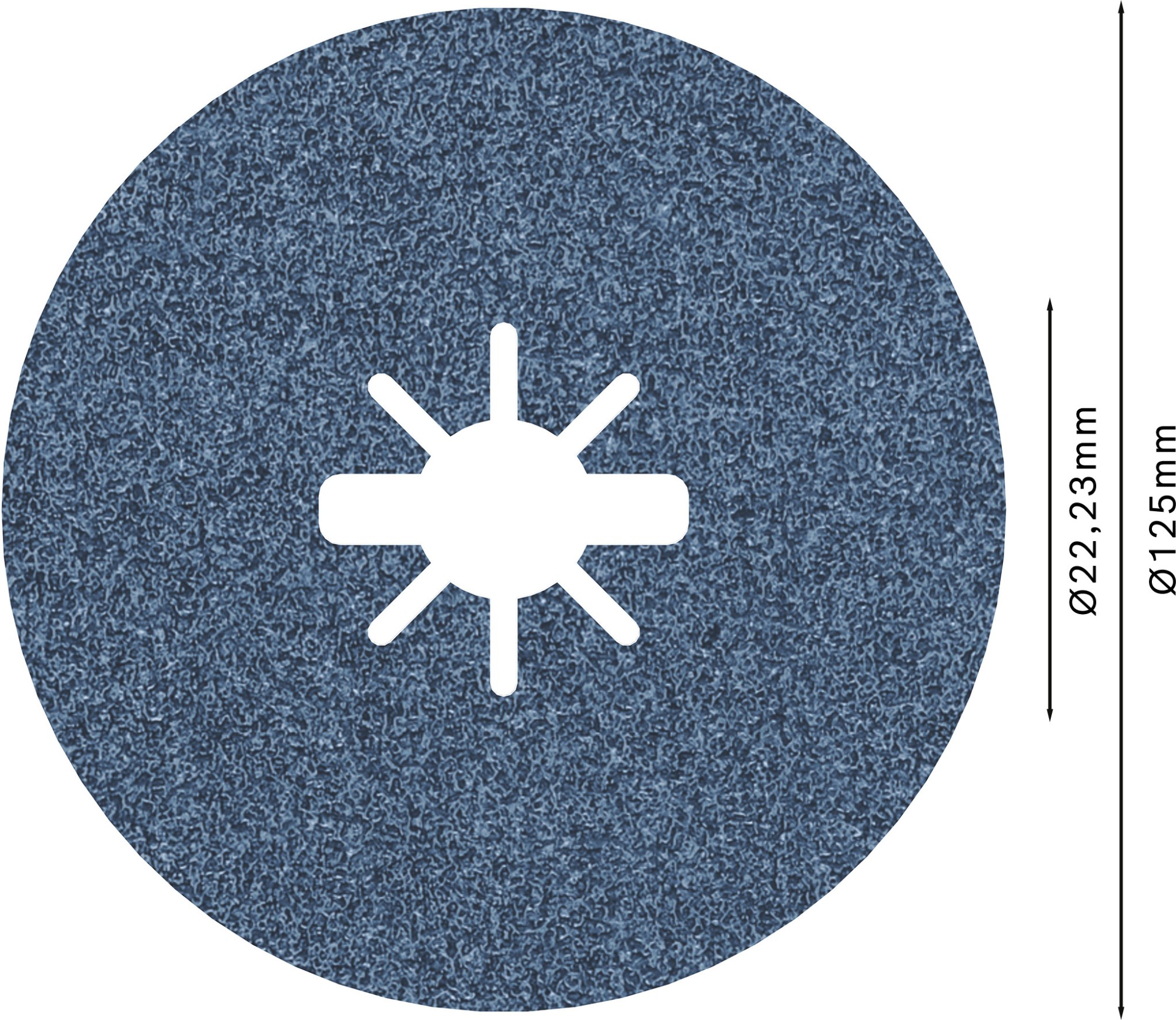 Disco de fibra PRO R574 X-Lock, 125 mm, G60