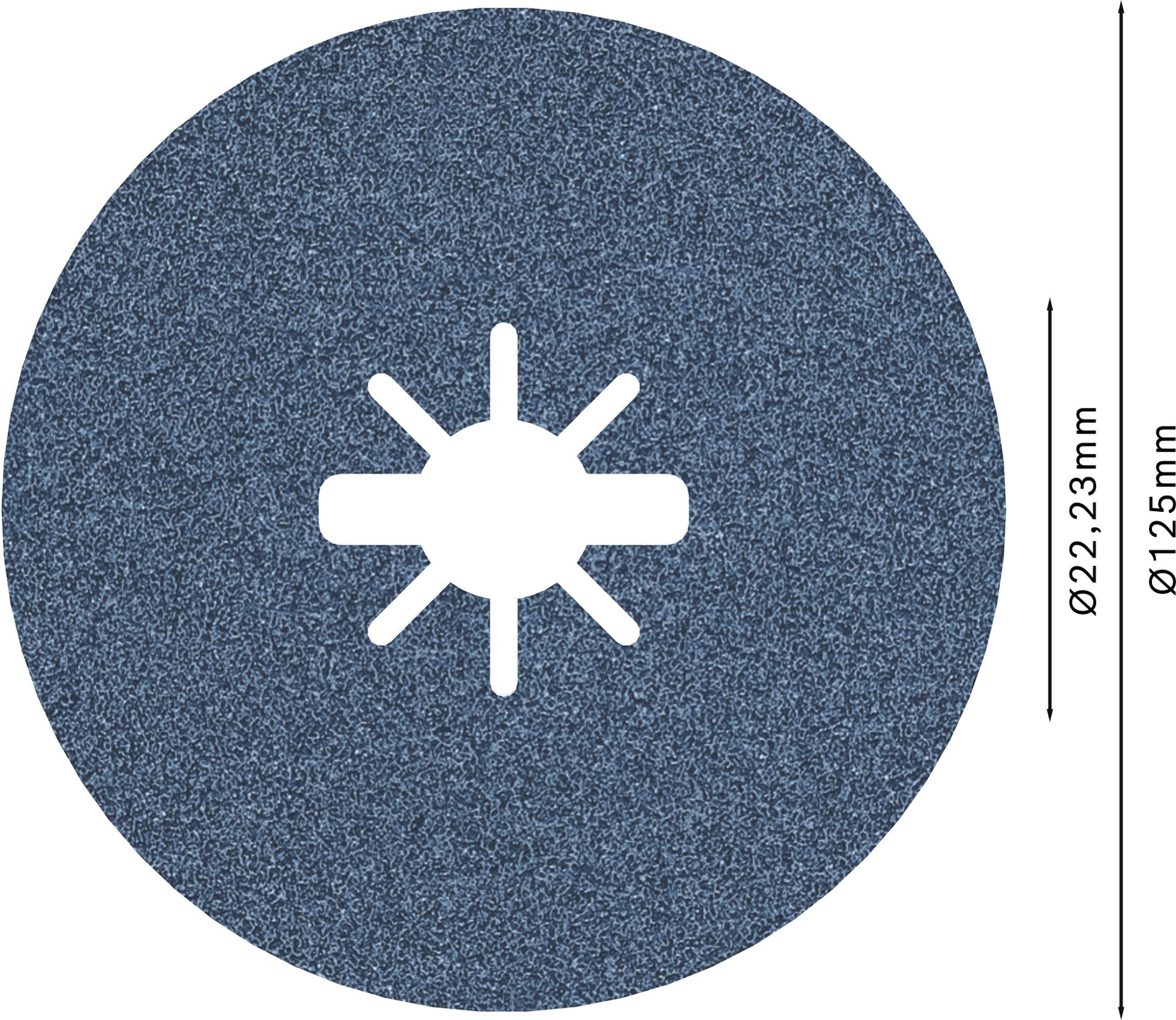 Disco de fibra PRO R574 X-Lock, 125 mm, G80