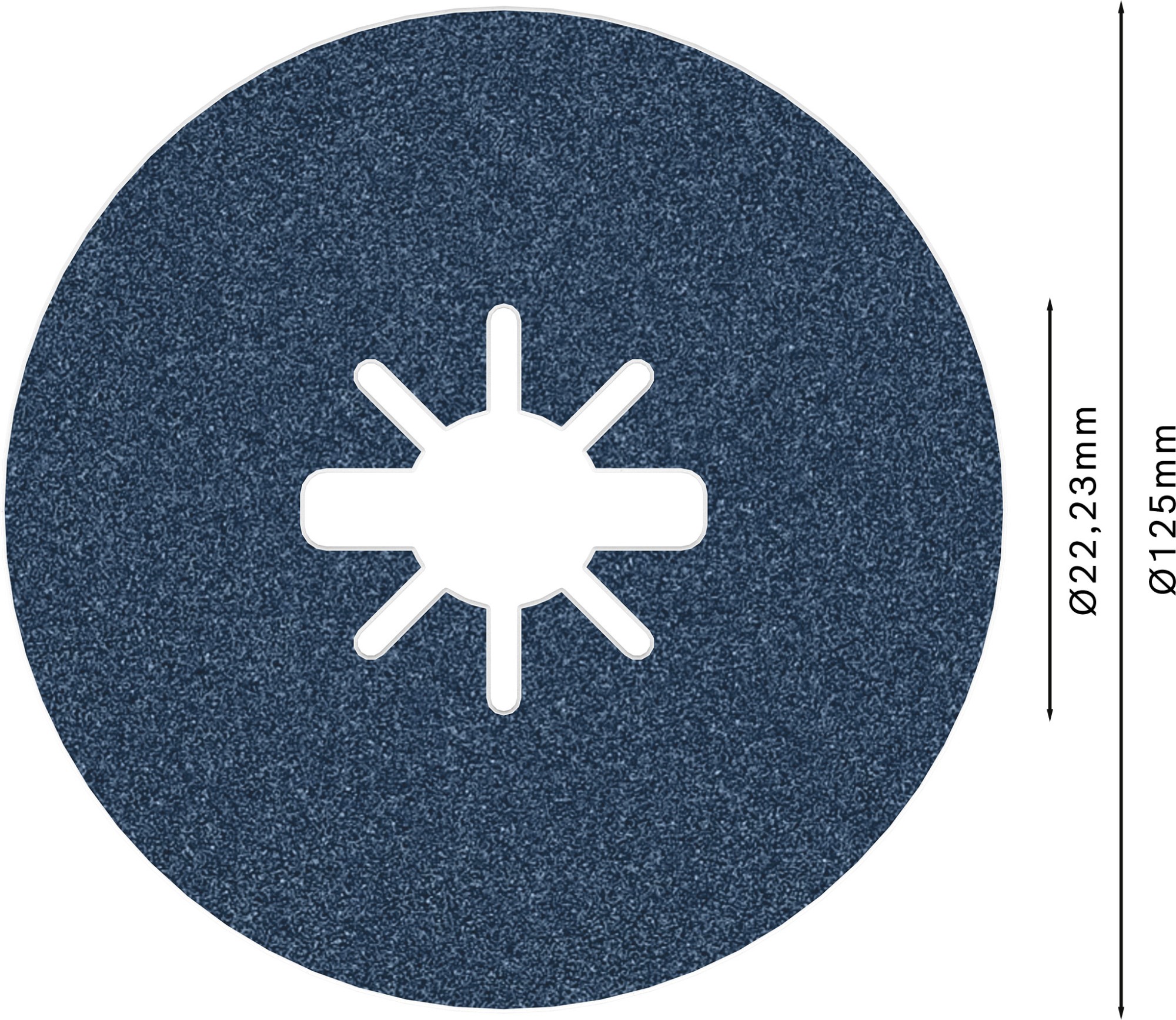 Disco de fibra PRO R574 X-Lock, 125 mm, G120