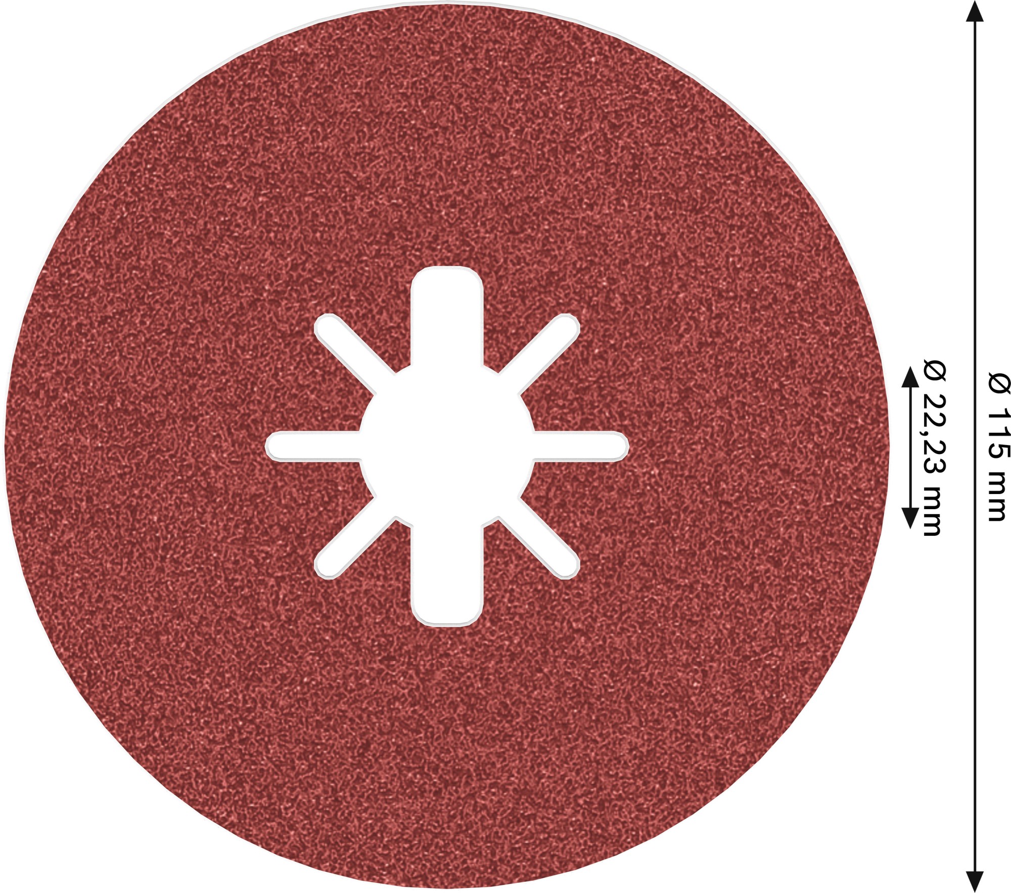 Disco de fibra PRO R780 X-Lock, 115 mm, G80