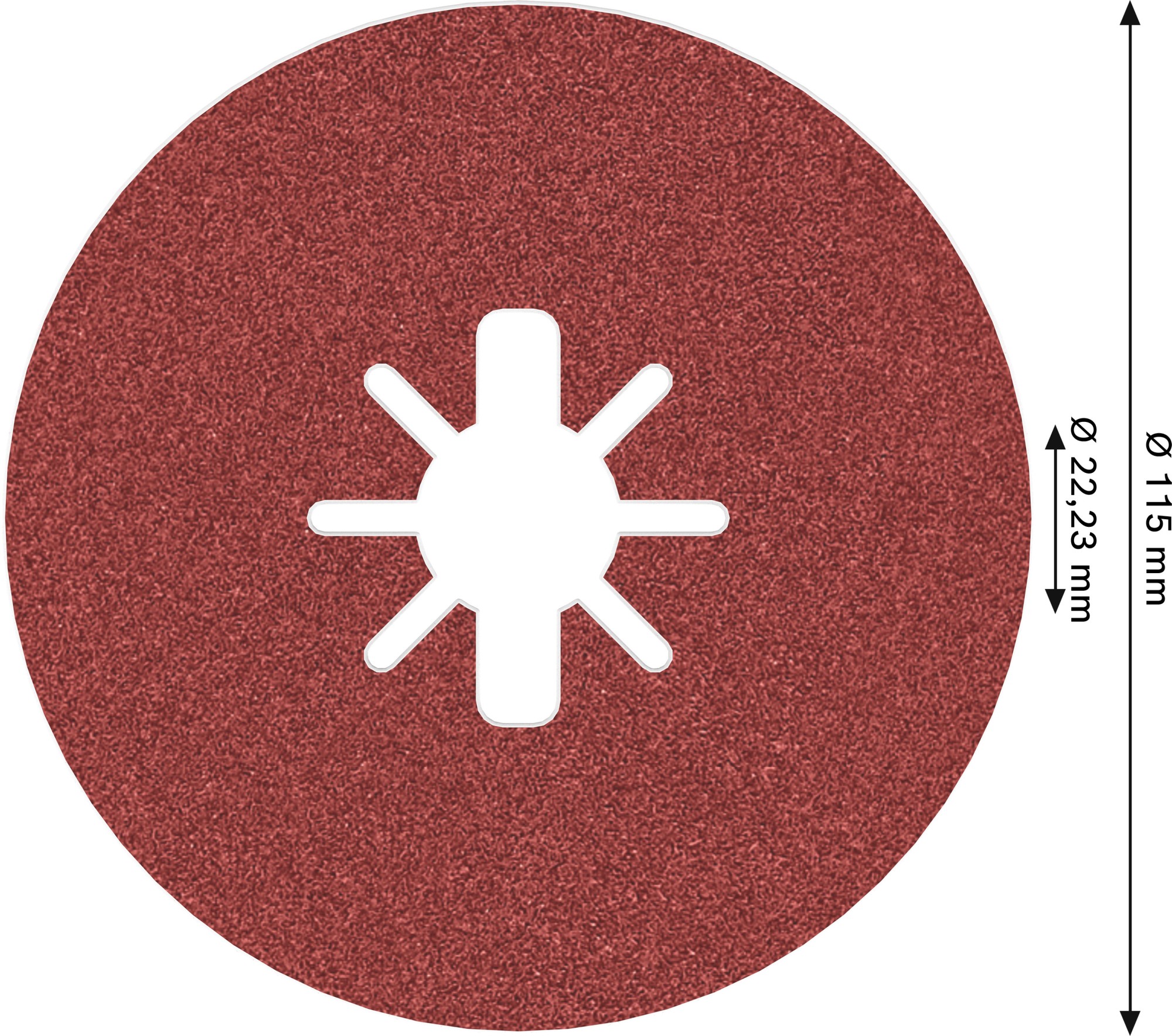 Disco de fibra PRO R780 X-Lock, 115 mm, G120