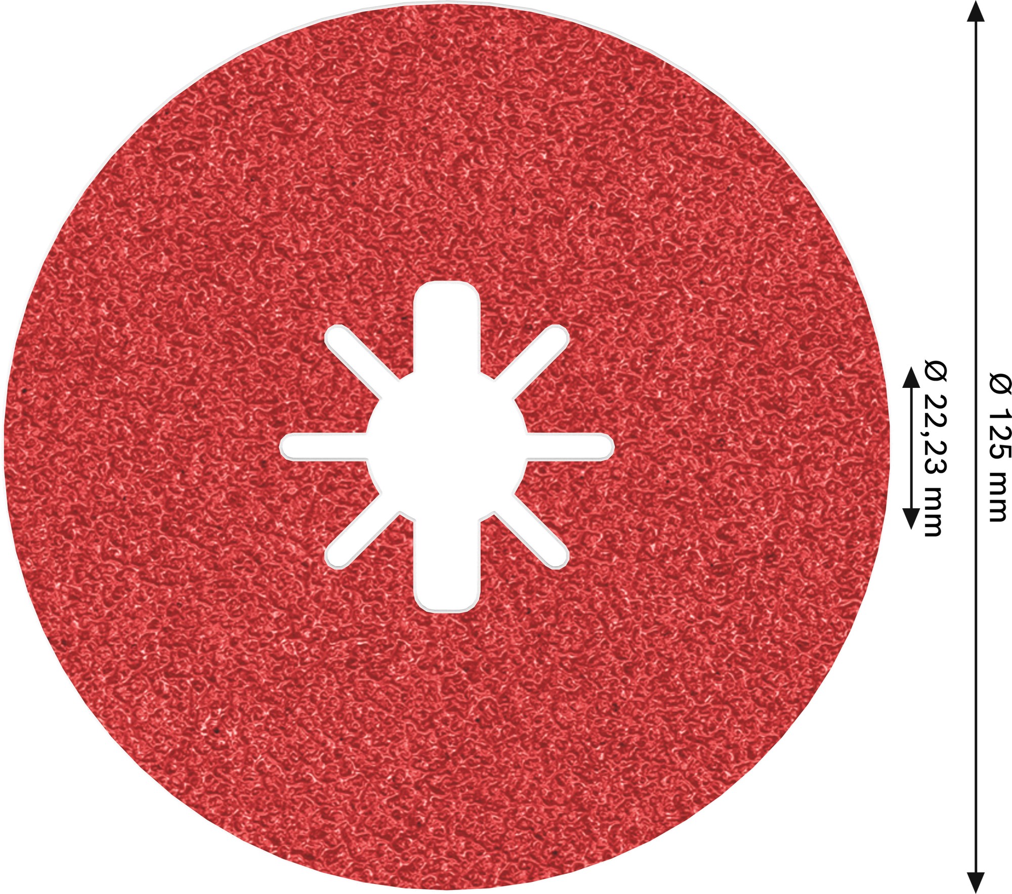 Disco de fibra PRO R780 X-Lock, 125 mm, G50