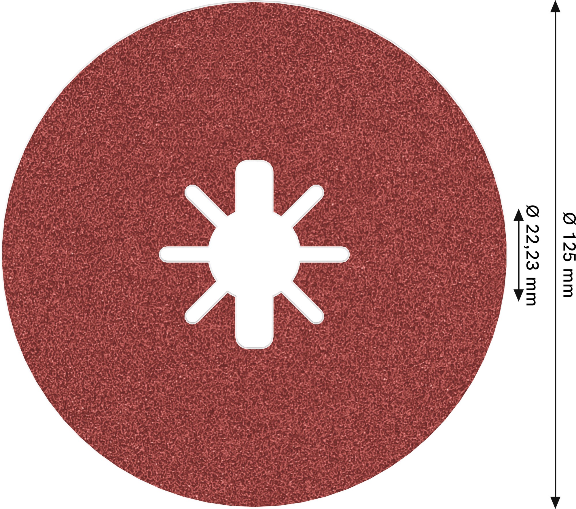 Disco de fibra PRO R780 X-Lock, 125 mm, G80