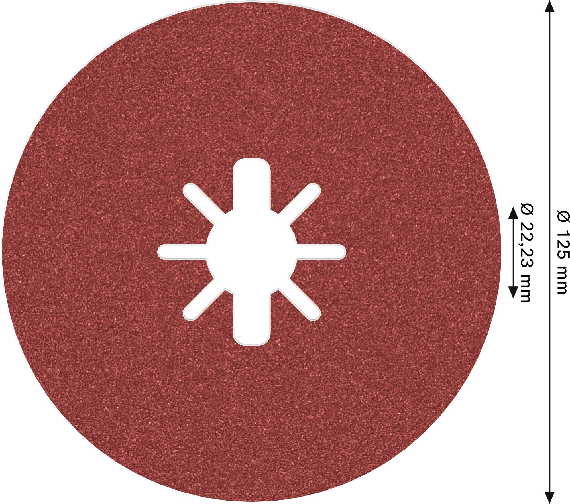 Disco de fibra PRO R780 X-Lock, 125 mm, G100