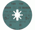 Disco de fibra PRO R780 X-Lock, 125 mm, G100