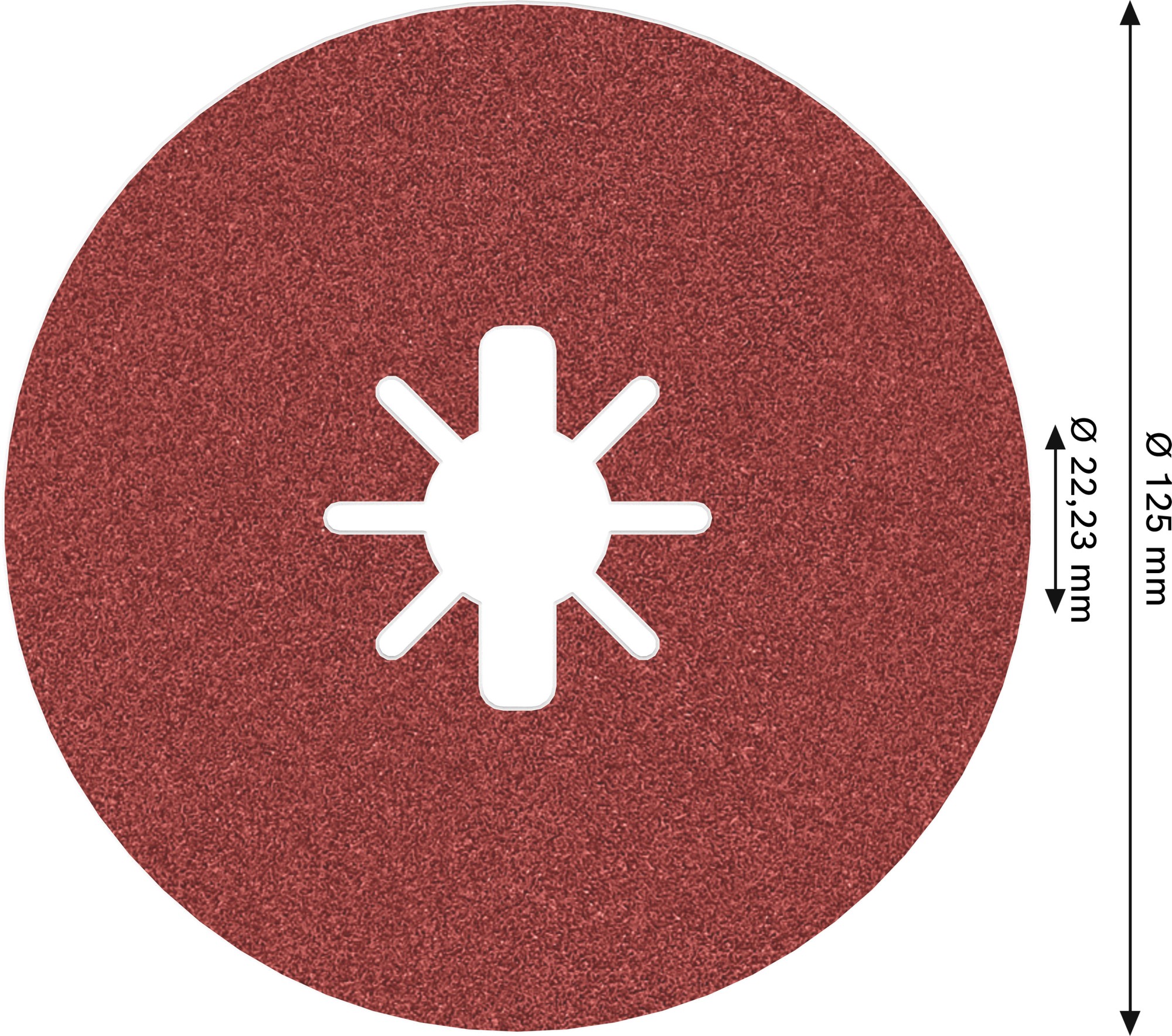 Disco de fibra PRO R780 X-Lock, 125 mm, G120