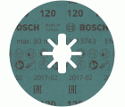 Disco de fibra PRO R780 X-Lock, 125 mm, G120