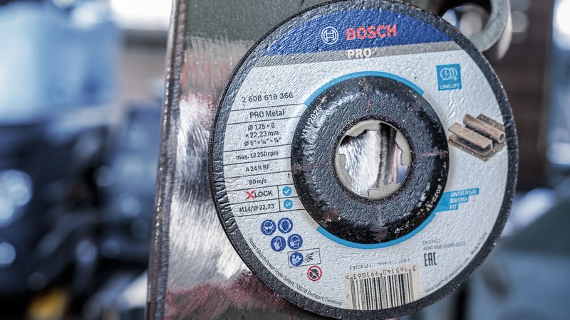 Disco de desbaste abrasivo PRO Metal, 125 x 6 x 22,23 mm, X-Lock