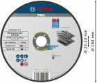 Disco de corte abrasivo PRO Stainless Steel and Metal, 180 x 1,6 x 22,23 mm, recto