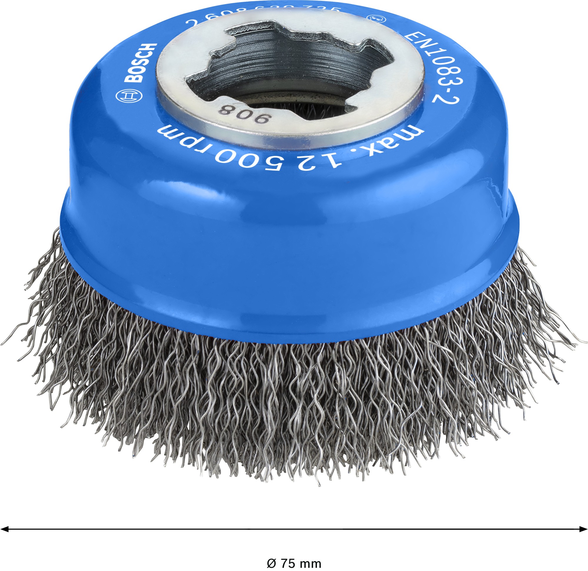 Cepillo de vaso PRO Metal clean X-Lock, 75 x 0,3 mm