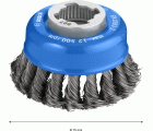 Cepillo de vaso PRO Metal heavy X-Lock, 75 x 0,35 mm