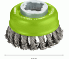 Cepillo de vaso PRO Stainless Steel heavy X-Lock, 75 x 0,5 mm